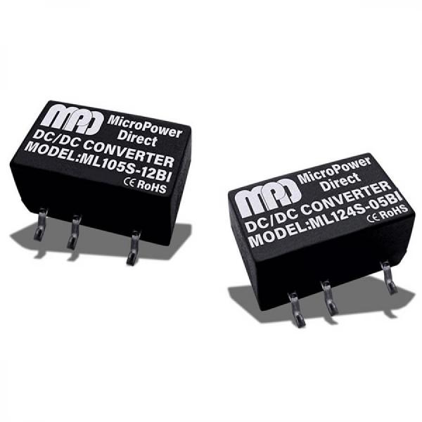 디바이스마트,전원/파워/배터리 > DC-DC 컨버터 모듈 > 정전압 모듈(실장, 절연 스위칭),MPD,DC/DC 컨버터 모듈 ML105S-05BI,1W, 5V/5V 입출력, 200mA 출력, 3kVDC Isolation, 13.5 x 11.1 x 7.25mm