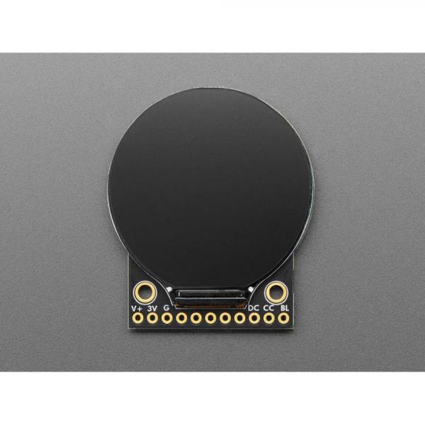 디바이스마트,MCU보드/전자키트 > 디스플레이 > LCD/OLED,Adafruit,Adafruit 1.28' 240x240 Round TFT LCD Display with MicroSD - GC9A01A with EYESPI Connector [ada-6178],1.28인치 LCD TFT 디스플레이 / 풀 앵글이 가능한 고밀도 220ppi, 240x240 픽셀 RGB 디스플레이 포함 / 내장형 마이크로SD 슬롯