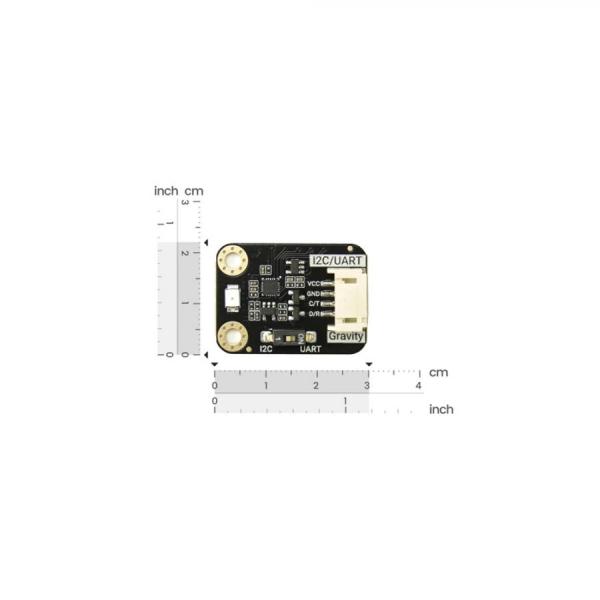 디바이스마트,MCU보드/전자키트 > 센서모듈 > 빛/조도/컬러/UV > 컬러/UV센서,DFROBOT,Gravity: UV Index 센서 (240-370 nm, UVA, UVB, UVC) [SEN0636],UVA, UVB, UVC 파장을 포함하는 240-370nm 파장 범위의 자외선(UV) 을 측정하도록 설계된 고감도 장치 / I2C 및 UART 통신 지원 / 작동 전압: 3.3-5V DC / 작동 온도: -30~80°C