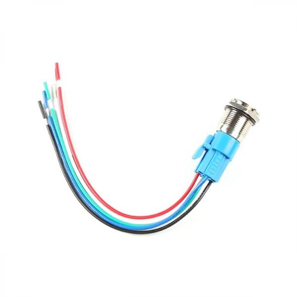 디바이스마트,스위치/부저/전기부품 > 스위치 > 푸쉬버튼 스위치 > 메탈 스위치,SparkFun,Metal Pushbutton with Wires - Momentary (16mm, Green) [COM-11968],초록색 LED 링 / 와이어 포함 / 16mm / 금속 푸시 버튼 / 패널 장착 순간 스위치 / 전체 길이 : 1.5인치 / IP65 방수등급 / LED : 5-12V 정격화