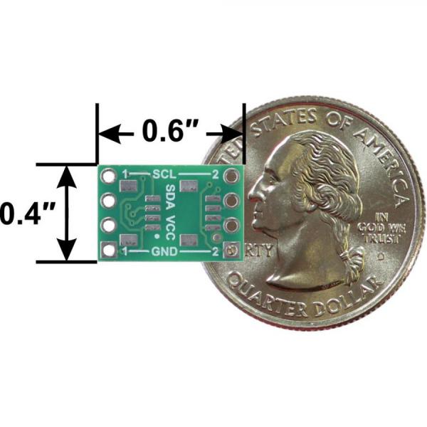 디바이스마트,MCU보드/전자키트 > 통신/네트워크 > 절연 통신,Pololu,Pololu I²C Isolator, ISO1640 #5390,커넥터 미포함 / 두 장치 간의 전기적으로 절연된 양방향 I²C 통신 / 최대 1.7MHz의 양방향 데이터 전송을 지원하는 TI ISO1640B 기반