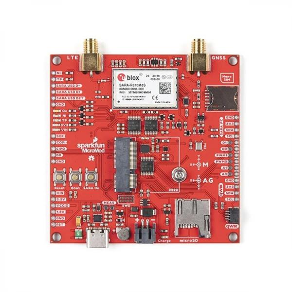디바이스마트,MCU보드/전자키트 > 통신/네트워크 > 기타 네트워크/통신,SparkFun,SparkFun MicroMod Asset Tracker Carrier Board [DEV-17272],자산의 위치를 모니터링하고 추적 / u-blox SARA-R510M8S 모듈을 기반으로 제작 / LTE-M 및 NB-IoT 데이터 통신 제공 / 전원 : VIN 및 3.3V