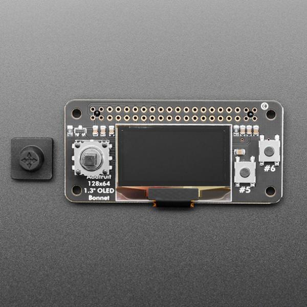 디바이스마트,오픈소스/코딩교육 > 라즈베리파이 > 라즈베리파이 확장보드/HAT,Adafruit,Adafruit 128x64 OLED Bonnet for Raspberry Pi [ada-3531],라즈베리파이 전용 / 버튼과 조이스틱이 있는 디스플레이 / OLED 디스플레이 / 대각선 길이 : 약 1.3인치 / 128x64 개별 흰색 OLED 픽셀