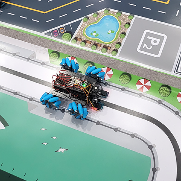 디바이스마트,오픈소스/코딩교육 > 코딩교육 키트/로봇 > 로보로보,(주)로보로보,AI 자율주행 맵 MAP,AI 자율주행 자동차용 맵 / 다양한 활동을 할 수 있는 주행 맵 / 주차미션, 라인트레이싱, 초음파 거리 측정까지 실습할 수 있어요.