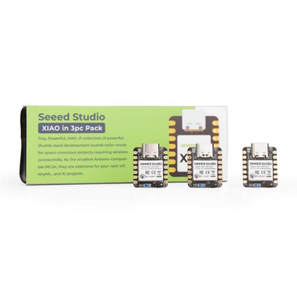디바이스마트,오픈소스/코딩교육 > 파이썬/IoT 개발 보드 > Seeedstudio XIAO > XIAO 보드,Seeedstudio,Seeed Studio XIAO nRF52840 Sense (3PCS) [102010570],3개 팩 / FPU가 있는 Nordic nRF52840 칩을 통합하여 최대 64MHz로 작동 / 온보드 안테나를 사용하여 Bluetooth 5.0 BLE를 지원하고 NFC 연결도 제공