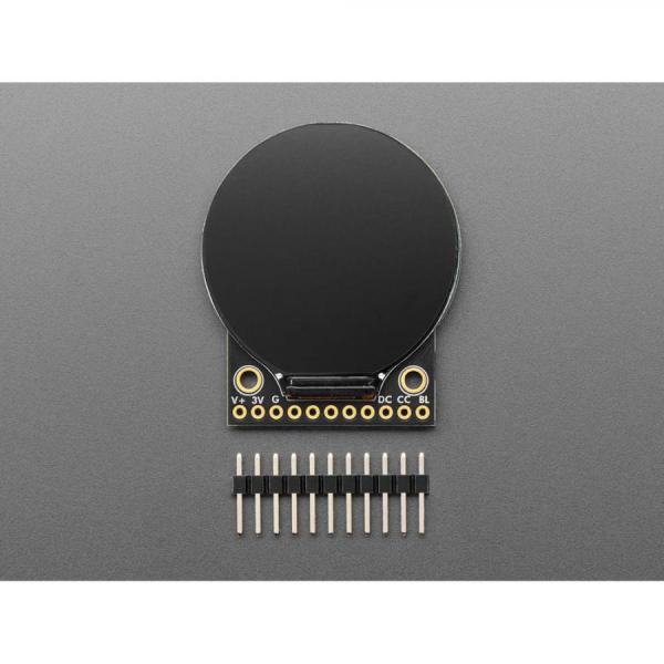 디바이스마트,MCU보드/전자키트 > 디스플레이 > LCD/OLED,Adafruit,Adafruit 1.28' 240x240 Round TFT LCD Display with MicroSD - GC9A01A with EYESPI Connector [ada-6178],1.28인치 LCD TFT 디스플레이 / 풀 앵글이 가능한 고밀도 220ppi, 240x240 픽셀 RGB 디스플레이 포함 / 내장형 마이크로SD 슬롯