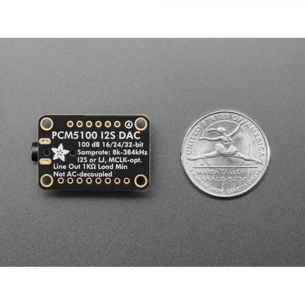 디바이스마트,MCU보드/전자키트 > 센서모듈 > 소리/음성센서,Adafruit,Adafruit PCM5100 I2S DAC with Line Level Output - 100dB SNR [ada-6251],PCM5100 버전 / PCM5100, PCM51102 서로 호환 가능 / 샘플링 주파수 8kHz ~ 384kHz / 3~5VDC 전원 공급 / 동적 범위 : 100dB