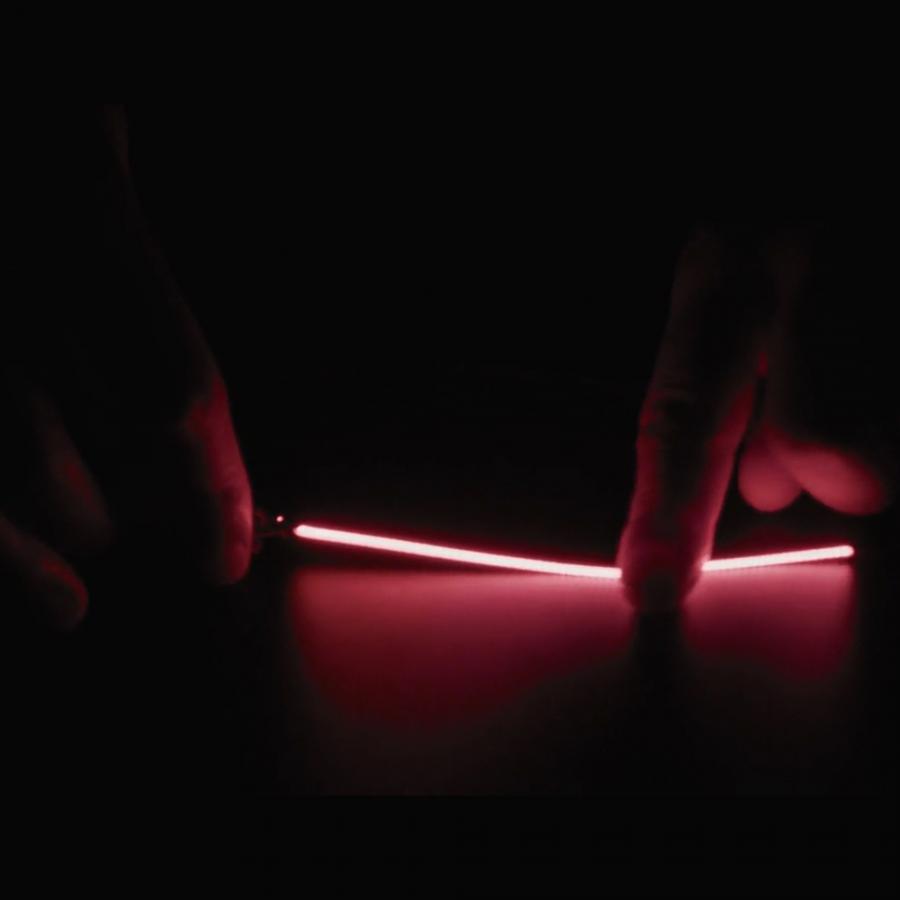 Single ended nOOds - 128mm long Flexible LED Filament - Red 3V [ada-6132]