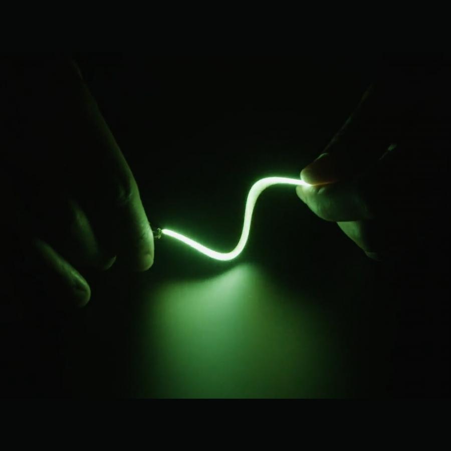 Single ended nOOds - 128mm long Flexible LED Filament - Green 3V [ada-6134]