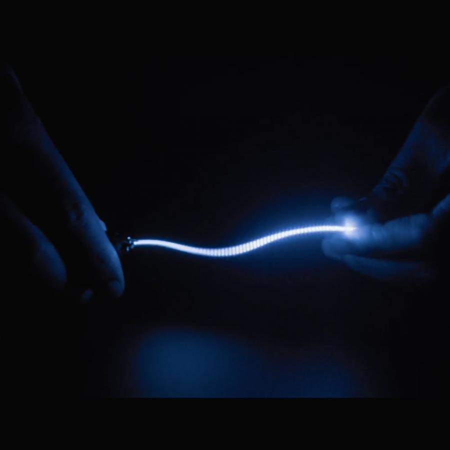 Single ended nOOds - 128mm long Flexible LED Filament - Blue 3V [ada-6131]