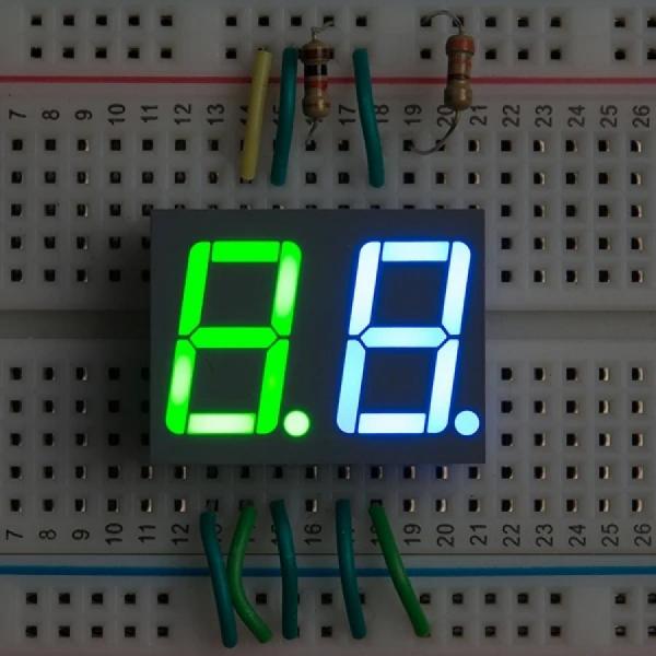 디바이스마트,LED/LCD > FND/도트매트릭스 > FND(세그먼트LED) > FND,SparkFun,Dual 7-Segment Display - LED (RGB) [COM-13999],듀얼 7세그먼트 디스플레이 / 0.56인치의 숫자 높이
