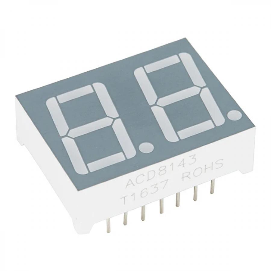 Dual 7-Segment Display - LED (RGB) [COM-13999]