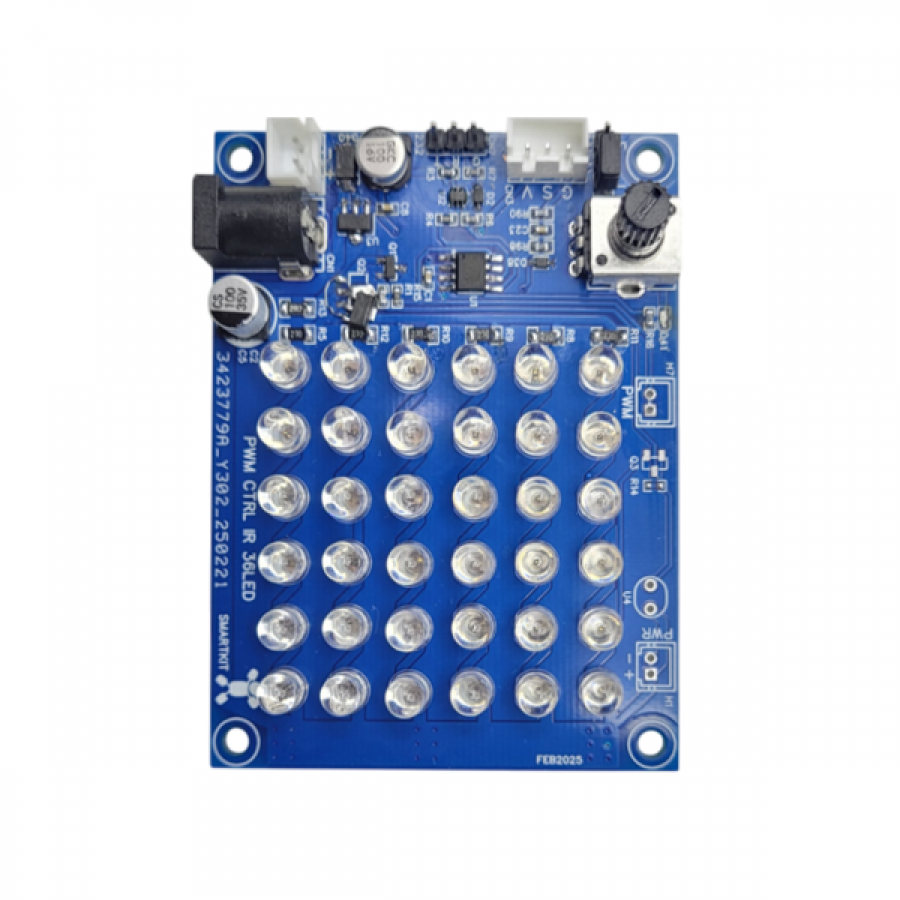 0~5V/PWM/RS232C제어 적외 영상처리 IR-LED 36 광원모듈(P5600-2)