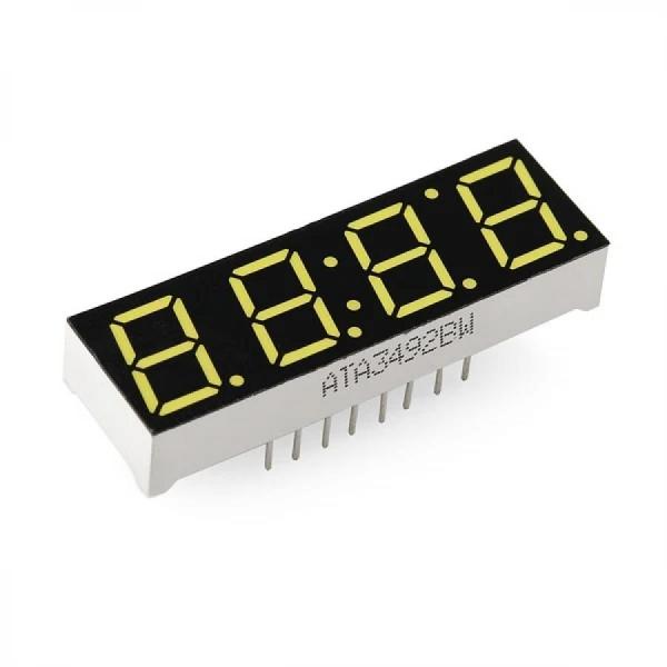 디바이스마트,LED/LCD > FND/도트매트릭스 > FND(세그먼트LED) > FND 모듈,SparkFun,7-Segment Display - 4-Digit (White) [COM-10931],4자리 7세그먼트 디스플레이 / 색상 : 흰색 / LED : 1.9VDC의 순방향 전압과 20mA의 최대 순방향 전류