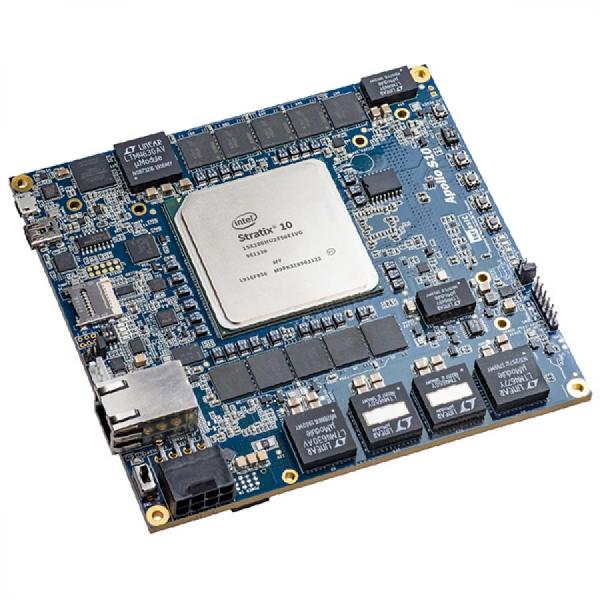 디바이스마트,MCU보드/전자키트 > 프로세서/개발보드 > FPGA,Terasic,Intel Apollo S10 SOM [P0671],Apollo Developer Kit / Apollo S10 SOM / 2800K 논리 소자를 갖춘 최신 Intel ® Stratix ® 10 SoC를 활용하여 속도와 전력 혁신(최대 70% 더 낮은 전력)을 달성