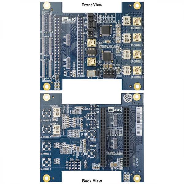 디바이스마트,MCU보드/전자키트 > 프로세서/개발보드 > FPGA,Terasic,Intel Highspeed AD/DA Card [P0003],Highspeed AD/DA HSMC Card / 14비트 해상도와 최대 65MSPS의 데이터 속도를 갖춘 듀얼 AD 채널 / 14비트 해상도와 최대 125MSPS의 데이터 속도를 갖춘 듀얼 DA 채널