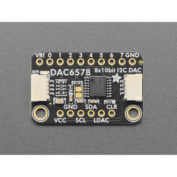 디바이스마트,MCU보드/전자키트 > 전원/신호/저장/응용 > ADC/DAC,Adafruit,Adafruit DAC6578 Breakout - 8 x Channel 10-bit I2C DAC [ada-6258],10비트 / DAC 8개 포함 / 3.3V또는 5V 전원 / 온도 범위: –40°C ~ +125°C