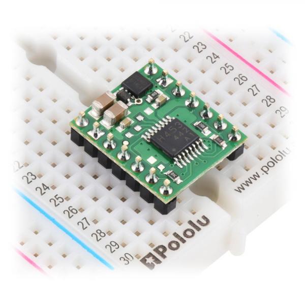 디바이스마트,기계/제어/로봇/모터 > 모터드라이버 > DC모터 드라이버 > 브랜드(Pololu) DC모터 드라이버,Pololu,TB67H453FNG Single Brushed DC Motor Driver Carrier #4971,공급 전압 : 4.5V ~ 44V / 단일 양방향 브러시 DC 모터에 1.3A의 연속 전류 공급 / 1.8V ~ 5V 논리 전압 지원
