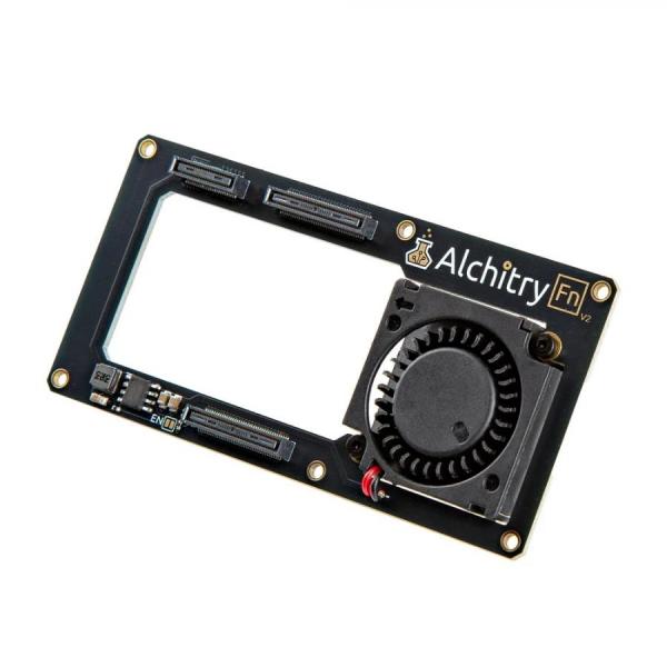 디바이스마트,MCU보드/전자키트 > 프로세서/개발보드 > FPGA,SparkFun,Alchitry Fn V2 [PRT-28006],3x3x1cm 블로워 스타일 팬 / 대형 25x25x5mm 방열판 함께 제공 / 3.3V 레일에서 ~550mA(~1.75W) 소모