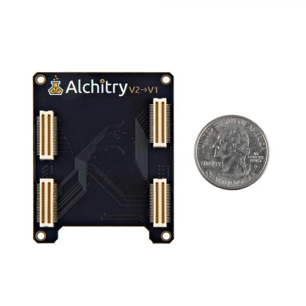 디바이스마트,MCU보드/전자키트 > 프로세서/개발보드 > FPGA,SparkFun,Alchitry V2 -> V1 Adapter [PRT-27882],Alchitry V2 보드를 V1 추가 보드와 함께 사용 가능 / 듀얼 전압 핀 : 2.5V