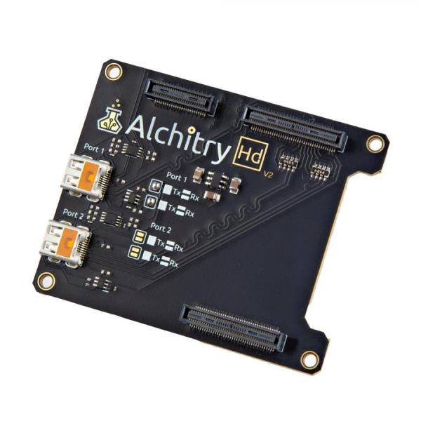 디바이스마트,MCU보드/전자키트 > 프로세서/개발보드 > FPGA,SparkFun,Alchitry Hd V2 [DEV-27879],Alchitry Au 또는 Pt에 두 개의 마이크로 HDMI 포트 추가