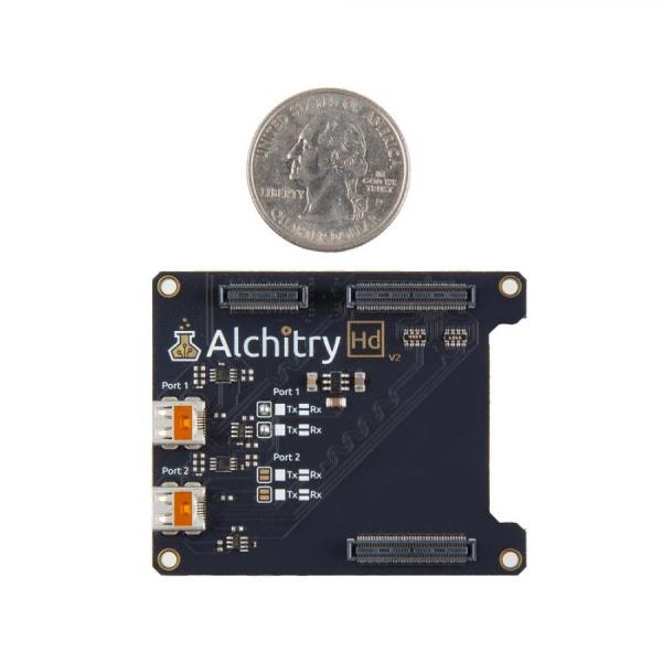 디바이스마트,MCU보드/전자키트 > 프로세서/개발보드 > FPGA,SparkFun,Alchitry Hd V2 [DEV-27879],Alchitry Au 또는 Pt에 두 개의 마이크로 HDMI 포트 추가