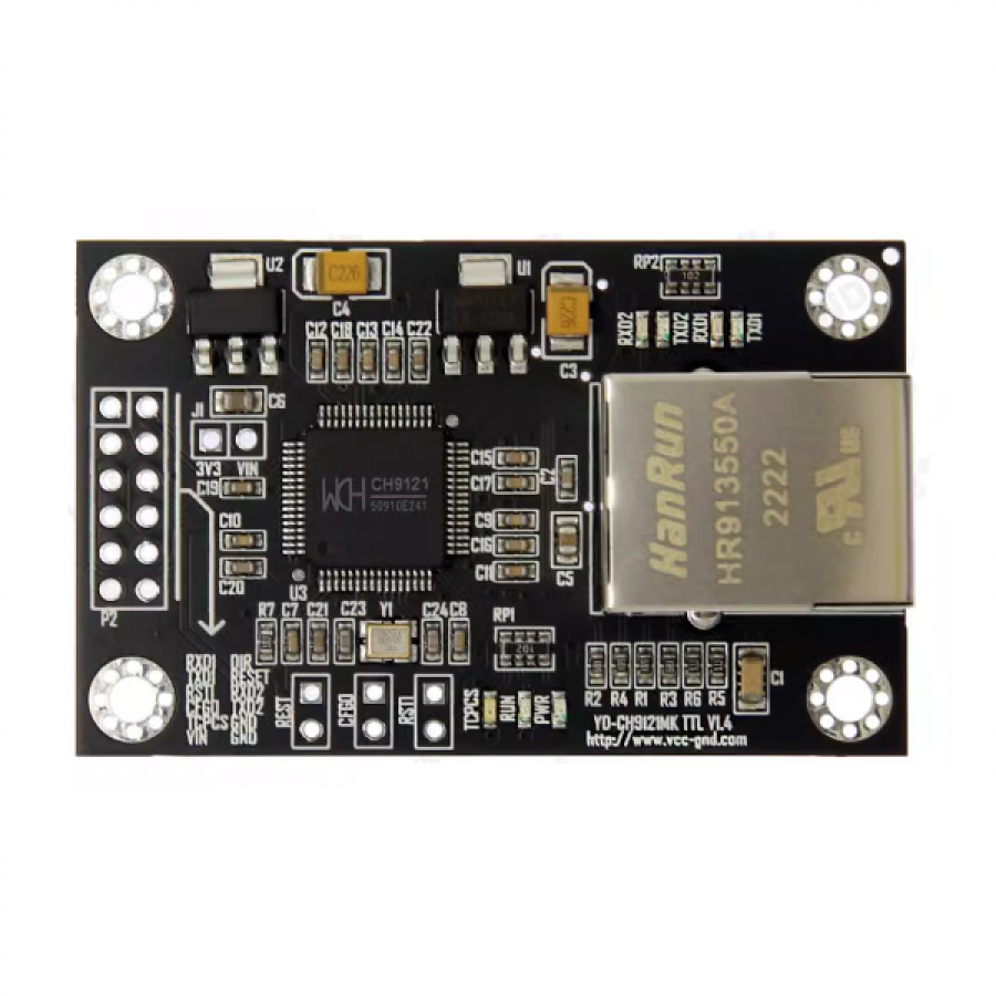 CH9121 듀얼 직렬 포트 네트워크 포트 이더넷 TCP/UDP TTL (납땜  O) [VND055]