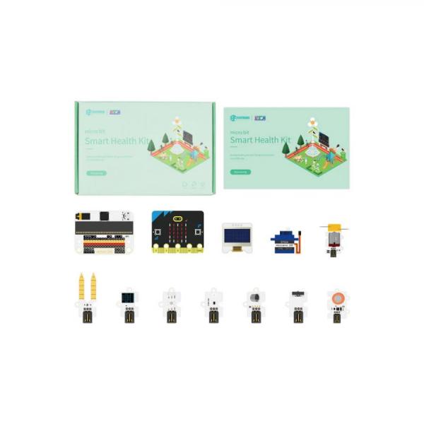 디바이스마트,오픈소스/코딩교육 > Micro:Bit > 마이크로비트 교육용키트,ELECFREAKS,마이크로비트 스마트 헬스 키트 (마이크로비트 보드 미포함) [EF08256],다양한 유형의 센서 / 인체에 대해 배우는데 유용함 / 마이크로비트 미포함