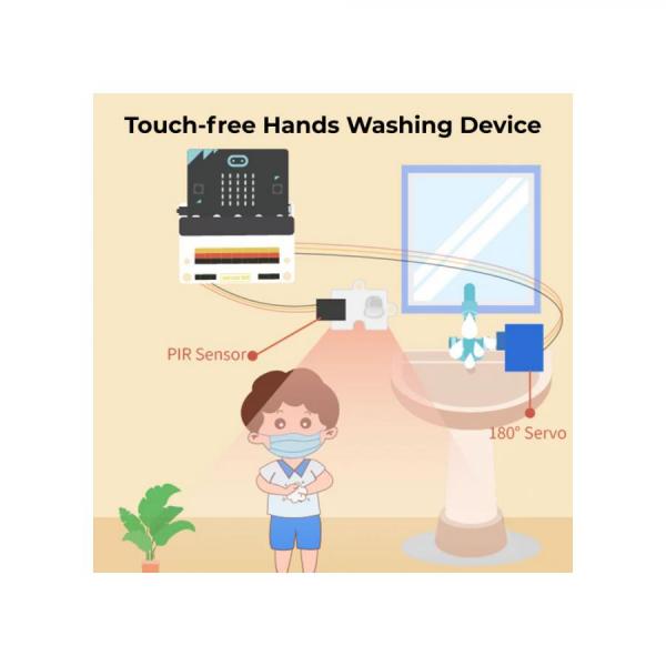 디바이스마트,오픈소스/코딩교육 > Micro:Bit > 마이크로비트 교육용키트,ELECFREAKS,마이크로비트 스마트 헬스 키트 (마이크로비트 보드 미포함) [EF08256],다양한 유형의 센서 / 인체에 대해 배우는데 유용함 / 마이크로비트 미포함