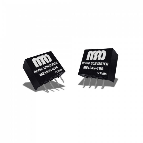 디바이스마트,전원/파워/배터리 > DC-DC 컨버터 모듈 > 강하형 모듈(실장) > 절연 스위칭 모듈,MPD,ME124S-24B,절연 모듈 DC/DC 컨버터 / 1W 출력 / 24V/24V 입출력 / 42mA 출력 / 1.5kVDC Isolation / 11.6 x 6.0 x 14.2mm ME124S-24E 대체용