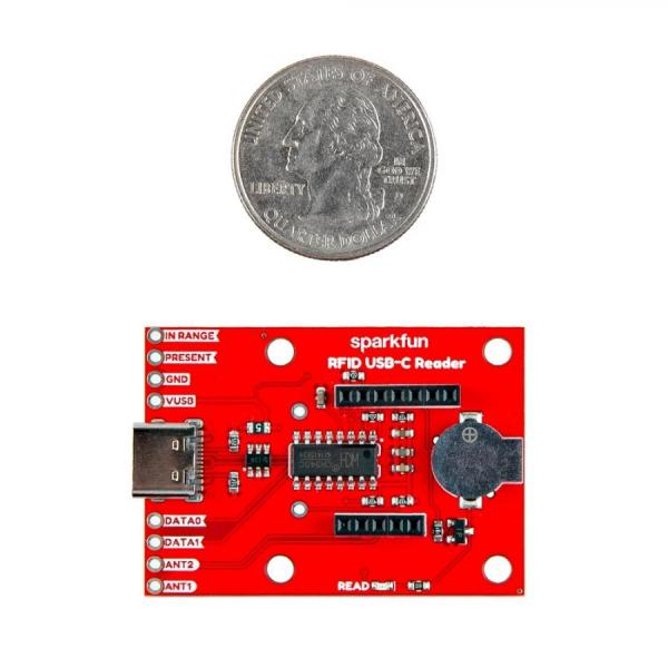디바이스마트,MCU보드/전자키트 > 통신/네트워크 > RFID,SparkFun,SparkFun RFID USB-C Reader [SEN-28020],RFID 모듈 미포함 / USB-C 커넥터 / CH340C USB-to-serial 칩 내장 / LED 및 부저 표시기 포함 / 입력 전압 : 5V