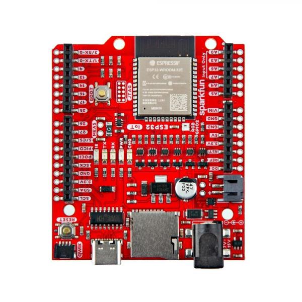 디바이스마트,오픈소스/코딩교육 > 파이썬/IoT 개발 보드 > ESP32,SparkFun,SparkFun IoT RedBoard - ESP32 MicroPython Development Board [WRL-28434],MicroPython으로 프로그래밍을 시작하는 데 필요한 모든 것이 탑재된 ESP32 WROOM 장착 개발 보드 / ESP32-D0WDQ6 칩