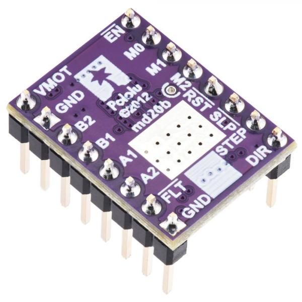 디바이스마트,기계/제어/로봇/모터 > 모터드라이버 > 스텝모터 드라이버 > 바이폴라 스텝모터 드라이버,Pololu,TB67S581FNG Stepper Motor Driver Carrier #2988,조정 가능한 전류 제한, 과전류 및 과열 보호, 6개의 마이크로 스텝 분해능 제공 / 공급 전압 : 8.2V ~ 44V / 최대 약 1.5A 공급