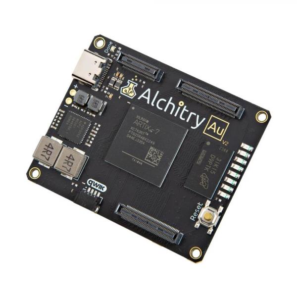 디바이스마트,MCU보드/전자키트 > 프로세서/개발보드 > FPGA,SparkFun,Alchitry Au V2 [DEV-27874],XC7A35T-2FTG256I FPGA / QWIIC 커넥터 / 256MB DDR3L @ 800Mb/s (400MHz) / 5-12V 입력 전압 온보드 전원 공급 장치