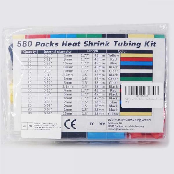 디바이스마트,케이블/전선 > KS/UL/절연전선 > 수축튜브 > 수축튜브 세트,네오틱스,열 수축 튜브세트 [PN-HSTS-580],6가지 색상의 580개 수축튜브가 포함된 열 수축튜브 세트
