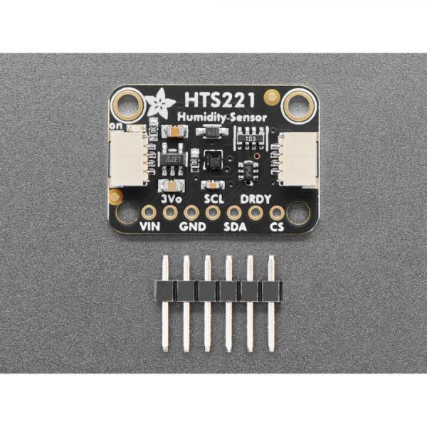디바이스마트,MCU보드/전자키트 > 센서모듈 > 온도/습도 > 온습도겸용,Adafruit,Adafruit HTS221 - Temperature & Humidity Sensor Breakout Board - STEMMA QT / Qwiic [ada-4535],0%-100% rH 의 상대 습도를 0.004%의 감도와 20-80% 사이에서 3.5%의 정확도로 측정 / 3 - 5 VDC 전원 / -40~120도 온도 측정