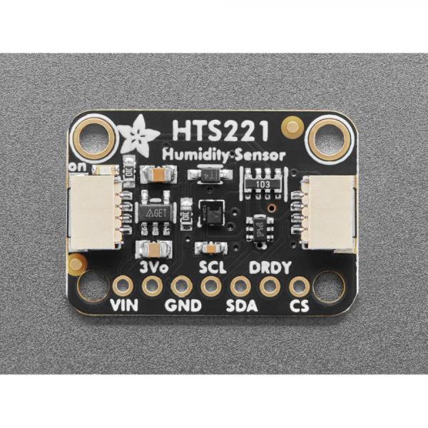 디바이스마트,MCU보드/전자키트 > 센서모듈 > 온도/습도 > 온습도겸용,Adafruit,Adafruit HTS221 - Temperature & Humidity Sensor Breakout Board - STEMMA QT / Qwiic [ada-4535],0%-100% rH 의 상대 습도를 0.004%의 감도와 20-80% 사이에서 3.5%의 정확도로 측정 / 3 - 5 VDC 전원 / -40~120도 온도 측정