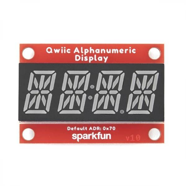 디바이스마트,LED/LCD > FND/도트매트릭스 > FND(세그먼트LED) > FND 모듈,SparkFun,SparkFun Qwiic Alphanumeric Display - Red [COM-16916],모든 종류의 숫자, 문자 및 기호 표시 / 빨간색 디스플레이 / 작동 전압 : 3.3V
