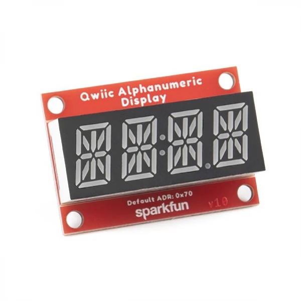 디바이스마트,LED/LCD > FND/도트매트릭스 > FND(세그먼트LED) > FND 모듈,SparkFun,SparkFun Qwiic Alphanumeric Display - Red [COM-16916],모든 종류의 숫자, 문자 및 기호 표시 / 빨간색 디스플레이 / 작동 전압 : 3.3V