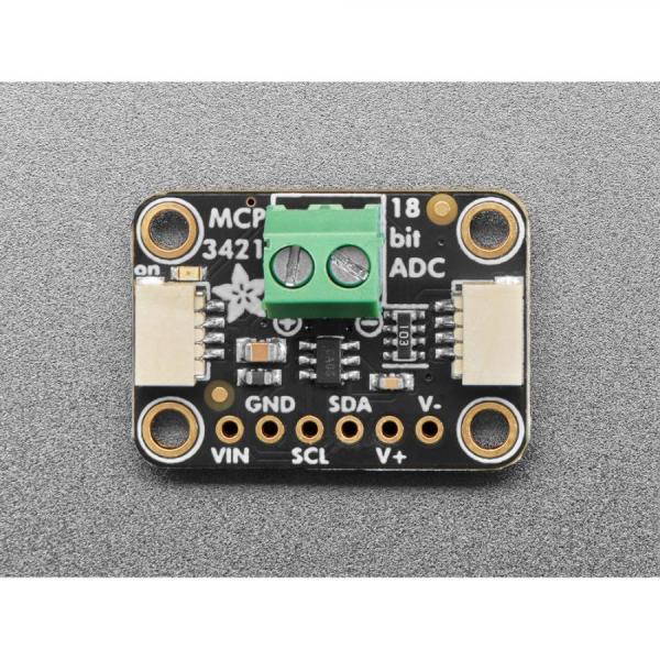 디바이스마트,MCU보드/전자키트 > 전원/신호/저장/응용 > ADC/DAC,Adafruit,Adafruit MCP3421 18-Bit ADC - STEMMA QT / Qwiic [ada-5870],18비트, 240 SPS, 단일 채널 ADC / I2C 인터페이스 / 최대 3.4MHz 클록 속도
