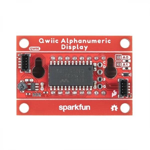 디바이스마트,LED/LCD > FND/도트매트릭스 > FND(세그먼트LED) > FND 모듈,SparkFun,SparkFun Qwiic Alphanumeric Display - Red [COM-16916],모든 종류의 숫자, 문자 및 기호 표시 / 빨간색 디스플레이 / 작동 전압 : 3.3V