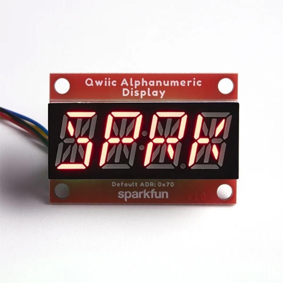 SparkFun Qwiic Alphanumeric Display - Red [COM-16916]