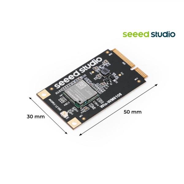 디바이스마트,MCU보드/전자키트 > 통신/네트워크 > 와이파이,Seeedstudio,Wio-WM6180 Wi-Fi HaLow 미니 PCIe 모듈 [109990565],Quectel FGH100M-H 로 구동 / 저전력 Wi-Fi HaLow 모듈 / 작동 주파수 범위 : 902-928MHz / 작동 온도 : -30 °C ~ +85 °C