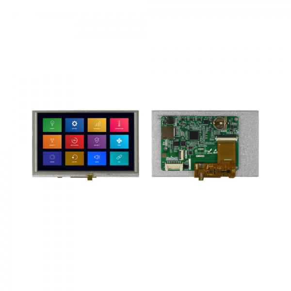 디바이스마트,LED/LCD > LCD COLOR > UART LCD/HMI LCD,클리어디스플레이,5인치 터치 LCD CD050M80480T-04R,M Series, 5.0inch, 800 x 480  Openframe, TN