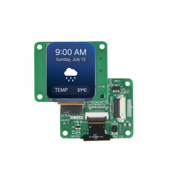 디바이스마트,LED/LCD > LCD COLOR > UART LCD/HMI LCD,클리어디스플레이,1.8인치 LCD CD018S24284I-01N,S Series, 1.8인치, 240*284,  Open frame, IPS