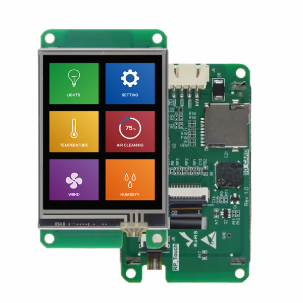 디바이스마트,LED/LCD > LCD COLOR > UART LCD/HMI LCD,클리어디스플레이,2.8인치 LCD CD024S24320T-01N,S Series, 2.8인치, 240*320,  Openframe, TN, RTP,CTP