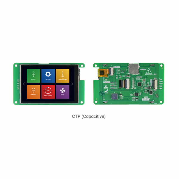 디바이스마트,LED/LCD > LCD COLOR > UART LCD/HMI LCD,클리어디스플레이,3.5인치 터치 LCD CD035S32480T-02R,S Series, 3.5인치, 320*480,  Openframe, TN, RTP,CTP