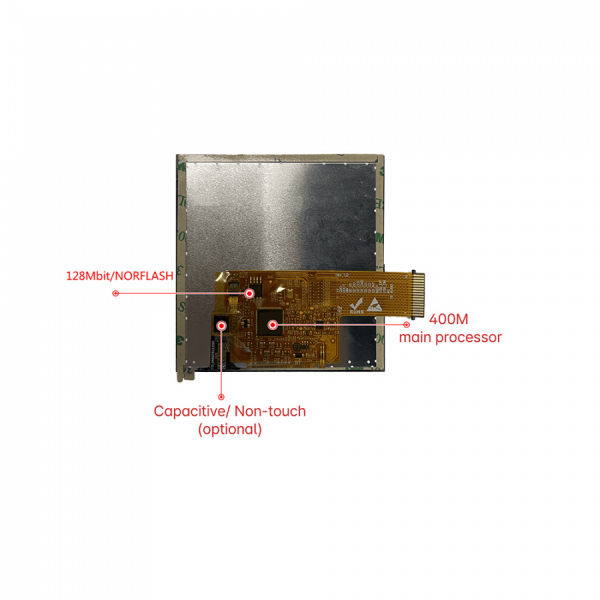 디바이스마트,LED/LCD > LCD COLOR > UART LCD/HMI LCD,클리어디스플레이,4인치 LCD CD040CFM48480I-01N,M series, 4inch, 480*480, 5V
