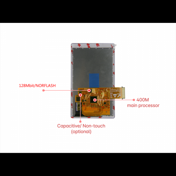 디바이스마트,LED/LCD > LCD COLOR > UART LCD/HMI LCD,클리어디스플레이,4.3인치 터치 LCD CD043CFM4880I-01C,M series, 4.3inch, 480*800, 5V