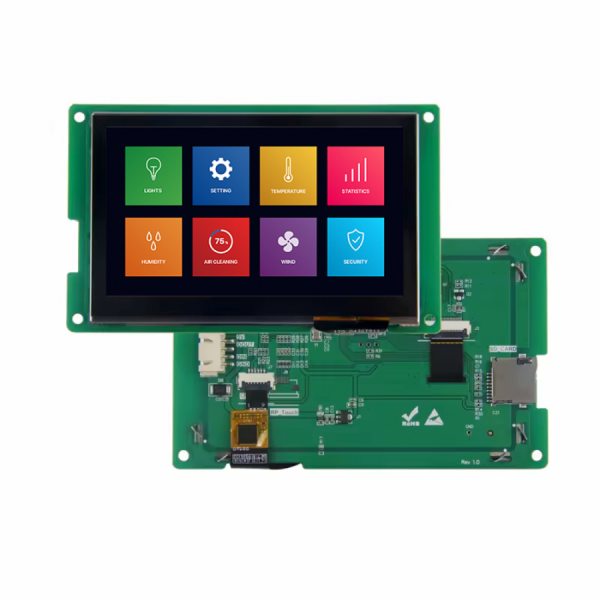 디바이스마트,LED/LCD > LCD COLOR > UART LCD/HMI LCD,클리어디스플레이,4.3인치 터치 LCD CD043S48270T-01C,S Series, 4.3인치, 480*272,  Openframe, TN